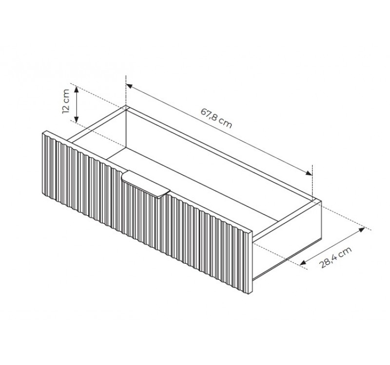 Στήλη Lante ανθρακί 89x194x38cm