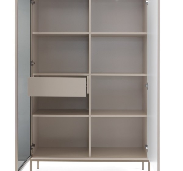 Βιτρίνα Sento Λευκό Kazmir 104x166x39cm