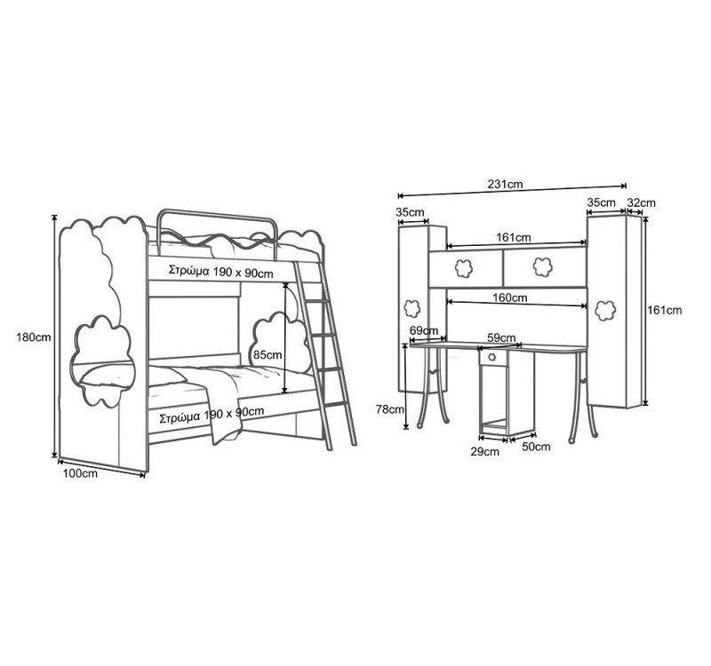 Παιδικό δωμάτιο Κως 3