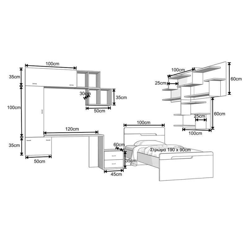 Παιδικό δωμάτιο Αμοργός 10