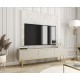 Έπιπλο τηλεόρασης ORO_MDF Μπεζ+Χρυσό 175x53x32cm