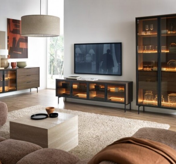 Μπουφές Lumi Καρυδιά 181x82x39cm