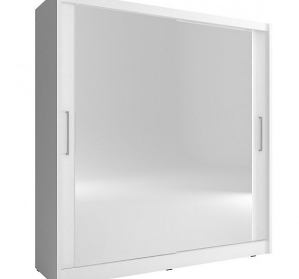 Ντουλάπα Συρόμενη Maja 6 Χρώμα Λευκό 180x200x62cm