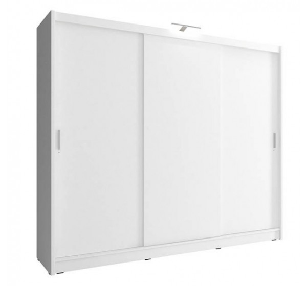 Ντουλάπα Συρόμενη 24114-WK1w-250 Χρώμα Λευκό 250x214x62