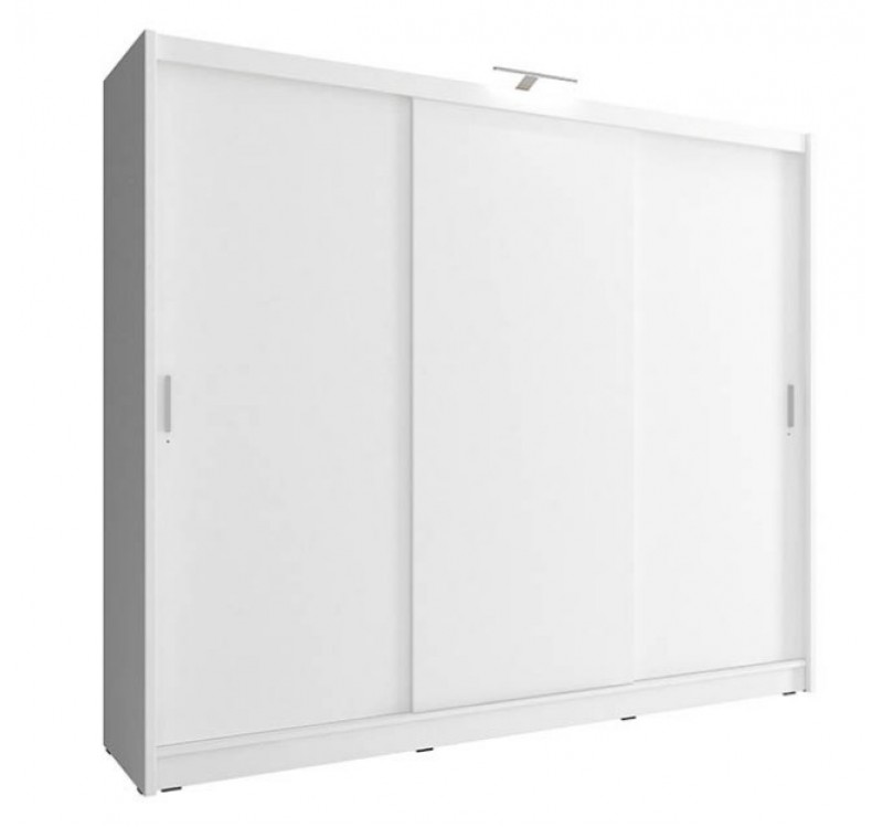 Ντουλάπα Συρόμενη 24114-WK1w-250 Χρώμα Λευκό 250x214x62