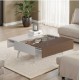 Τραπεζάκι Milano 1802 με συρτάρια λευκό Mink 103x44x72cm (ΜxΥxΠ)