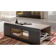 Τραπεζάκι σαλονιού CLIF Γραφίτης+Sanremo 100x61x39cm