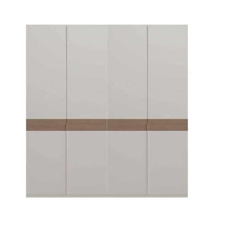 Ντουλάπα Milano 1840 τετράφυλλη λευκό Mink 180x223x60 cm (ΜxΥxΒ)