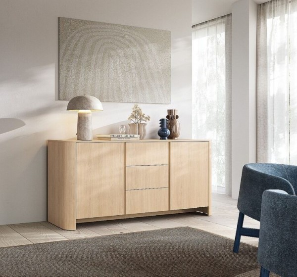 Μπουφές με συρτάρια Bari Φυσικός δρυς VICENZA 168x82x39cm