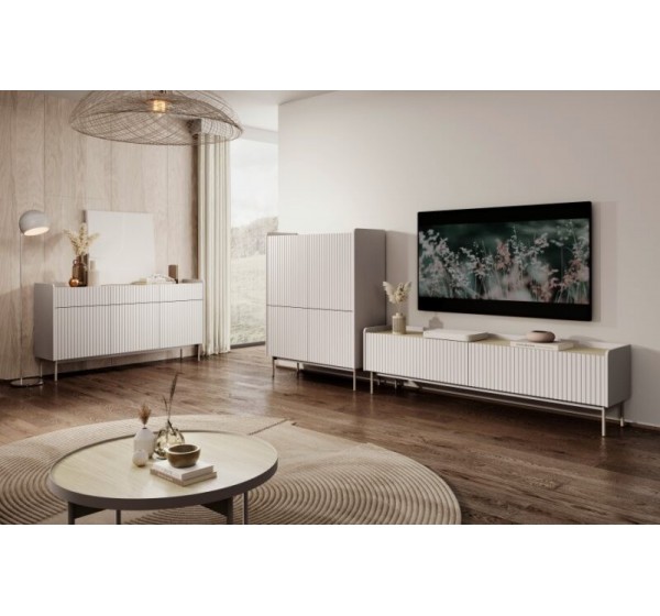 Μπουφές Level Μπεζ 153x82x38cm