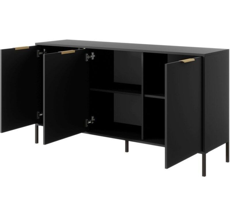 Μπουφές Lars ανθρακί 153x81x40cm