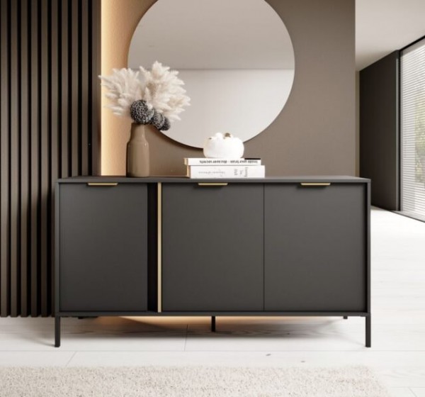 Μπουφές Lars ανθρακί 153x81x40cm