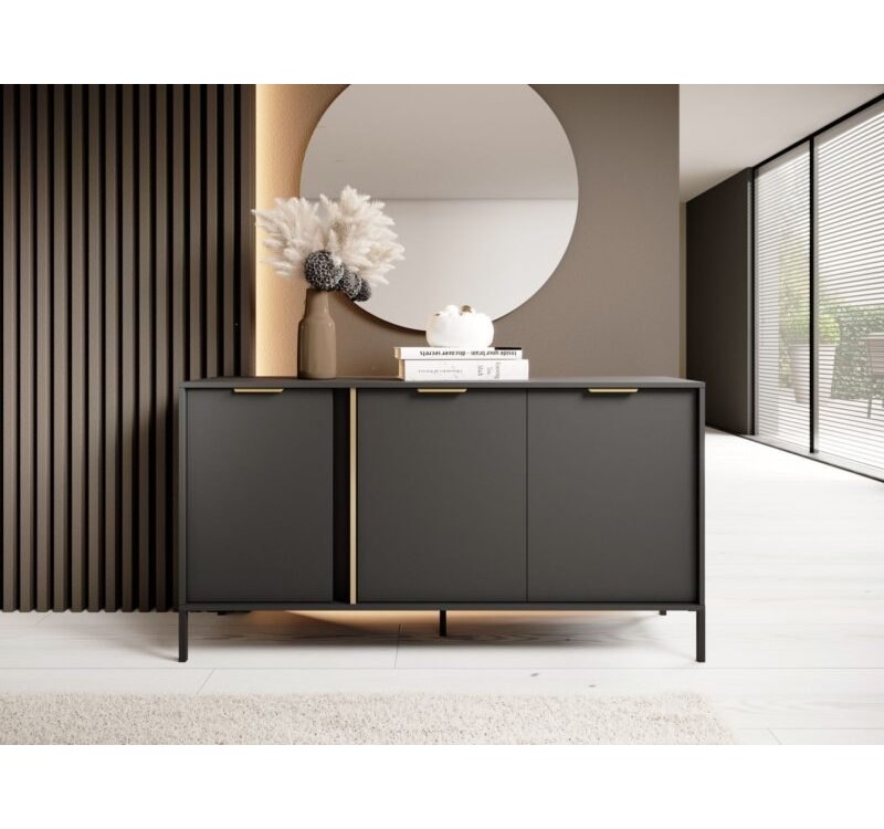 Μπουφές Lars ανθρακί 153x81x40cm