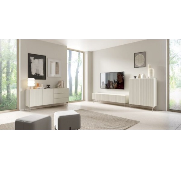 Μπουφές Muti με συρτάρια Λευκό Kazmir 177x81x40cm