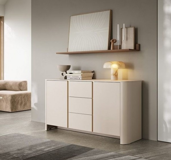 Μπουφές με συρτάρια Bari Λευκό Kazmir 168x82x39cm