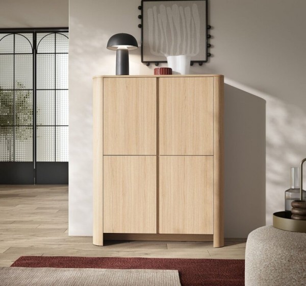 Μπουφές Bari Φυσικός δρυς VICENZA 103x132x39cm