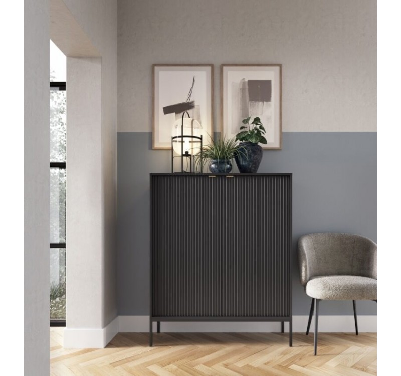 Μπουφές Nova Ανθρακί 104x125x39cm