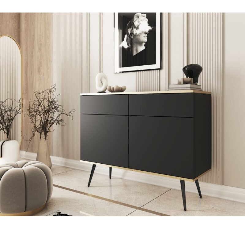 Μπουφές Oro Ανθρακί 107x85x39cm