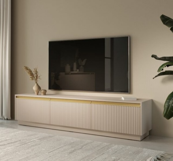 Έπιπλο τηλεόρασης Royal Μπεζ 181x42x39cm