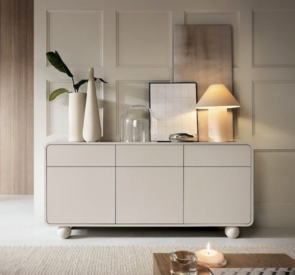 Μπουφές ALBION με συρτάρια Λευκό Kazmir 160x75x39cm