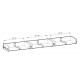 Έπιπλο τηλεόρασης ALBION με συρτάρια Λευκό Kazmir 180x44x39cm
