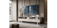 Έπιπλο τηλεόρασης ALBION με συρτάρια Λευκό Kazmir 180x44x39cm