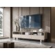 Έπιπλο τηλεόρασης ALBION με συρτάρια Λευκό Kazmir 180x44x39cm