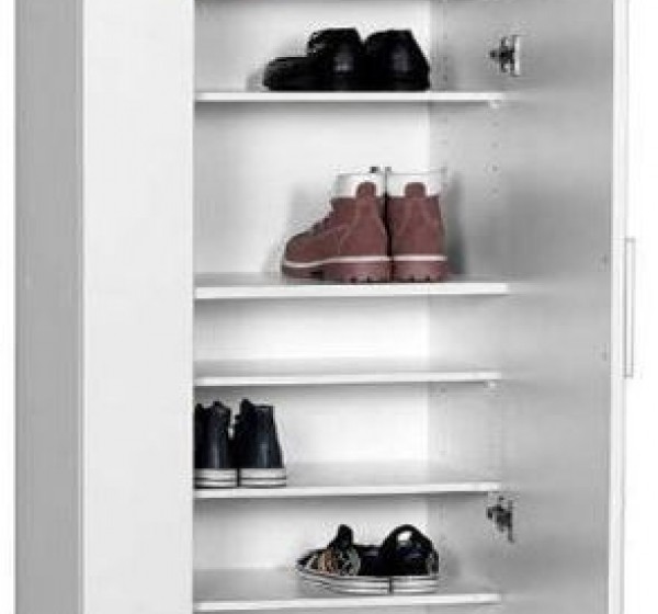 Ντουλάπα Porto με καθρέπτη, Λευκή 60x187x36cm