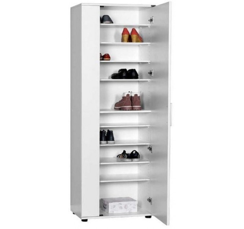 Ντουλάπα Porto με καθρέπτη, Λευκή 60x187x36cm