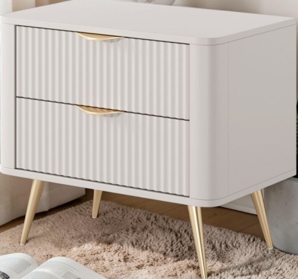 Κομοδίνο Lante Μπεζ 63x55x38cm