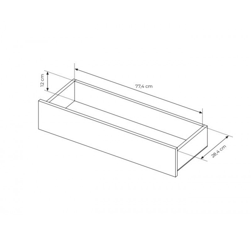 Βιτρίνα Lumi Καρυδιά 91x194x39cm