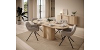 Τραπέζι LOVI φυσικό cremona 180-220x76x90cm