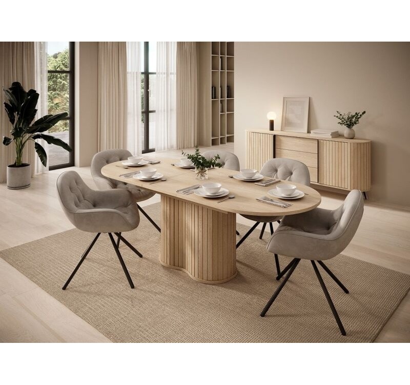 Τραπέζι LOVI φυσικό cremona 180-220x76x90cm