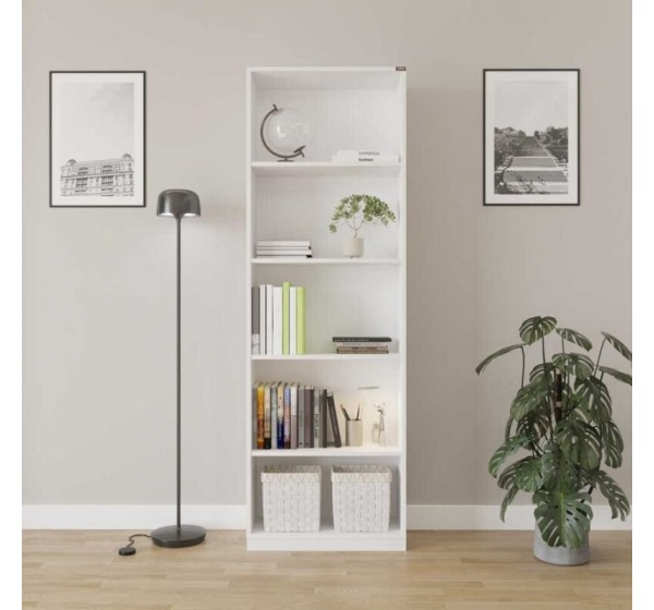 Βιβλιοθήκη KTP-350-BB Modern Λευκή 64x182x26cm