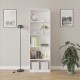 Βιβλιοθήκη KTP-350-BB Modern Λευκή 64x182x26cm