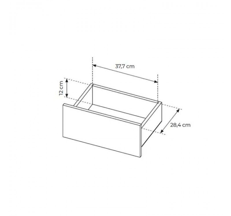 Έπιπλο τηλεόρασης NABU Φυσικό Βελανιδί 183x62x38cm