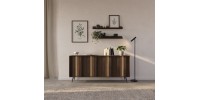 Μπουφές AMARO με φωτισμό Καρυδιά DAB DUNIN 183x83x40cm
