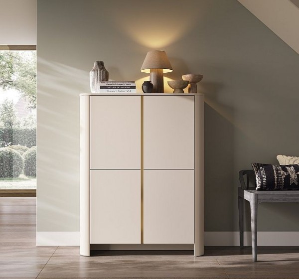 Μπουφές Bari Λευκό Kazmir 103x132x39cm