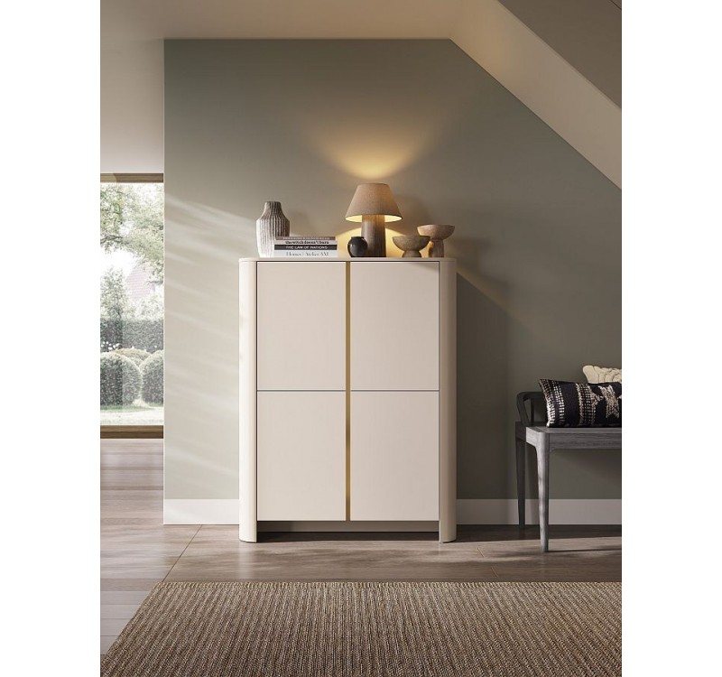 Μπουφές Bari Λευκό Kazmir 103x132x39cm