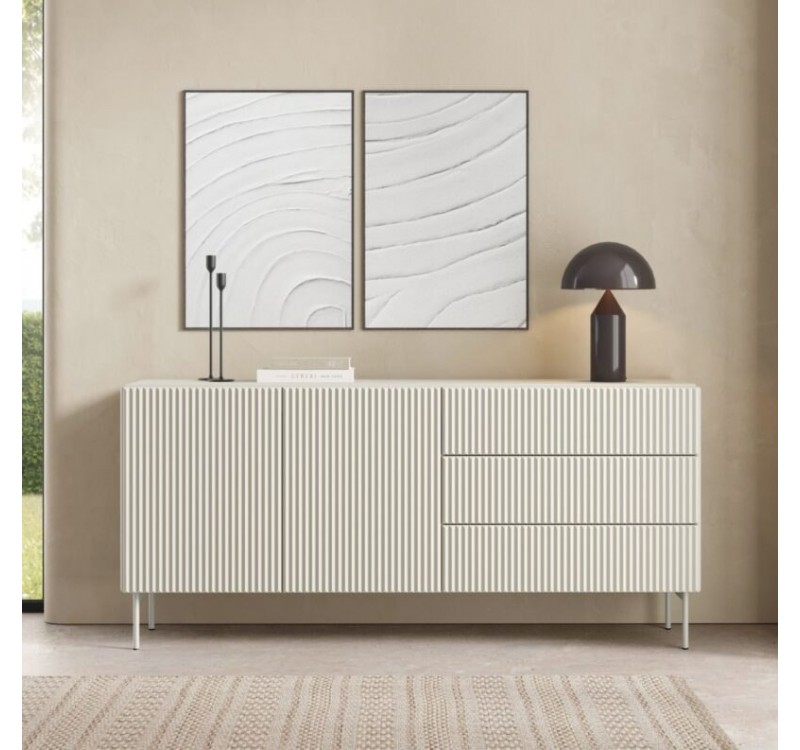 Μπουφές Muti με συρτάρια Λευκό Kazmir 177x81x40cm
