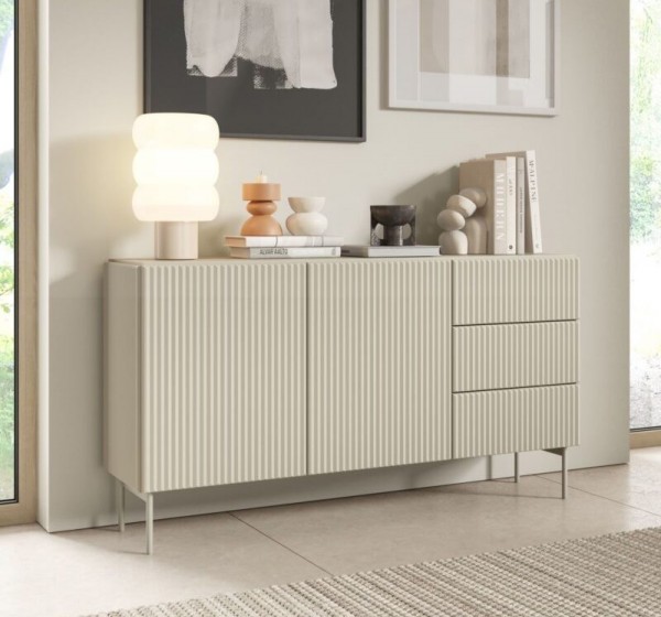 Μπουφές Muti με συρτάρια Λευκό Kazmir 147x81x40cm