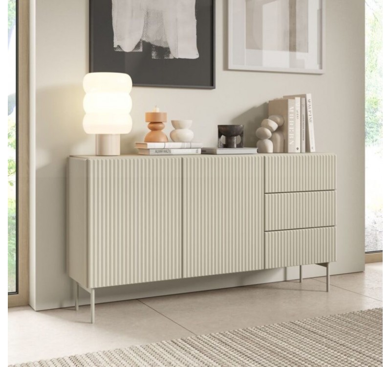 Μπουφές Muti με συρτάρια Λευκό Kazmir 147x81x40cm
