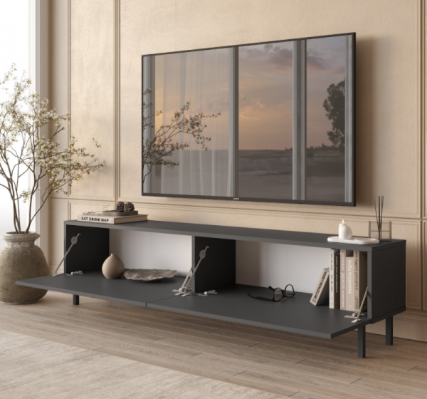 Έπιπλο Τηλεόρασης LN Ανθρακί 180x44x32cm