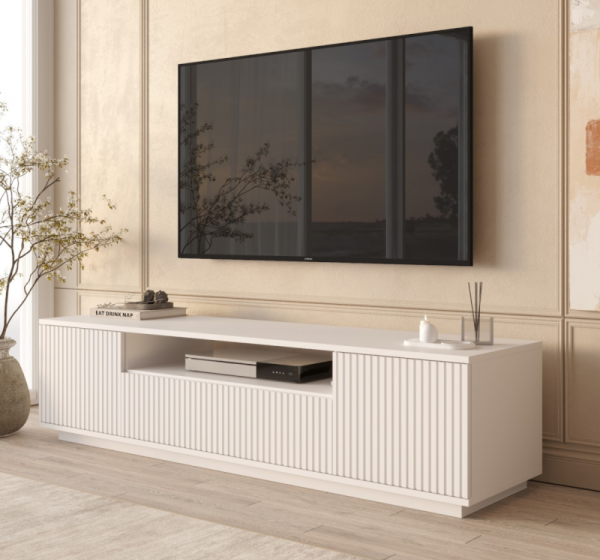 Έπιπλο Τηλεόρασης LN3-W Λευκό 180x45x45cm