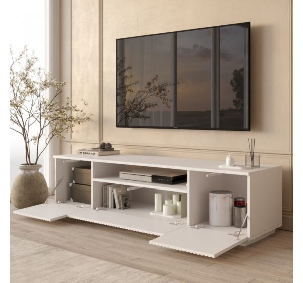 Έπιπλο Τηλεόρασης LN3-W Λευκό 180x45x45cm
