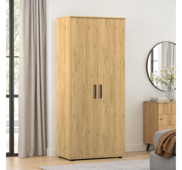 Ντουλάπα GRD-320-FF Trendline Φυσικό Florida 80x187x47cm