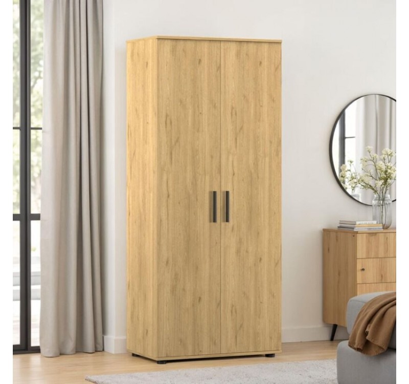 Ντουλάπα GRD-320-FF Trendline Φυσικό Florida 80x187x47cm
