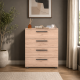 Συρταριέρα SFN-604-FF White Φυσικό Florida 65x78x41cm