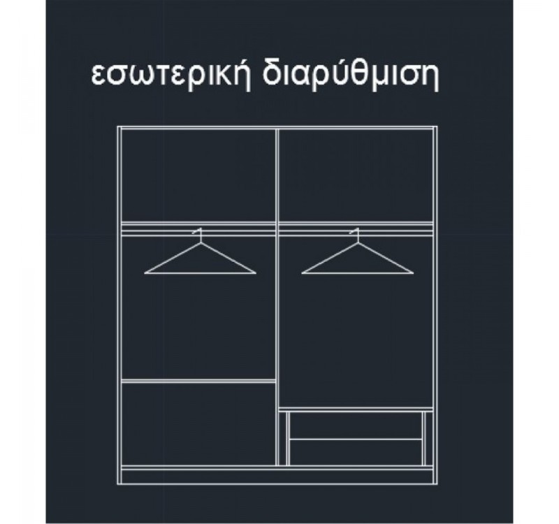 Ντουλάπα 4φυλλη ARIA