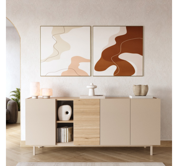 Μπουφές SEDRA Μπεζ 180x76x42cm